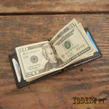 Skinny Clip Back Saver Leather Wallet