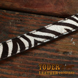 amish made zebra belt